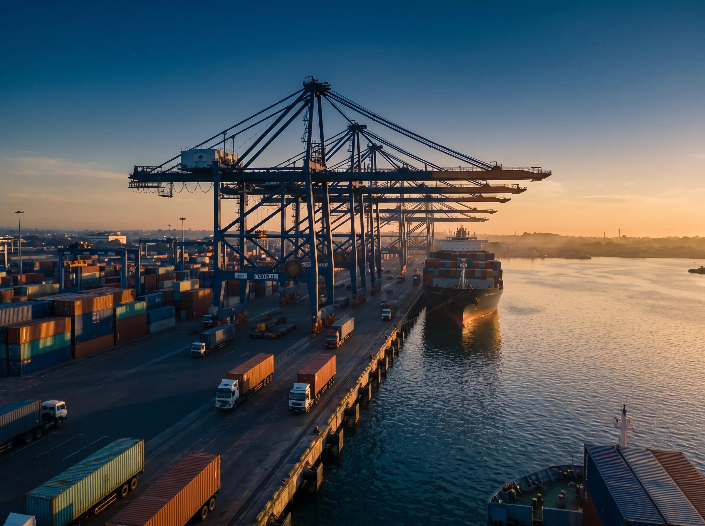 Editorial photograph representing "Navigating the New African Trade Frontier"