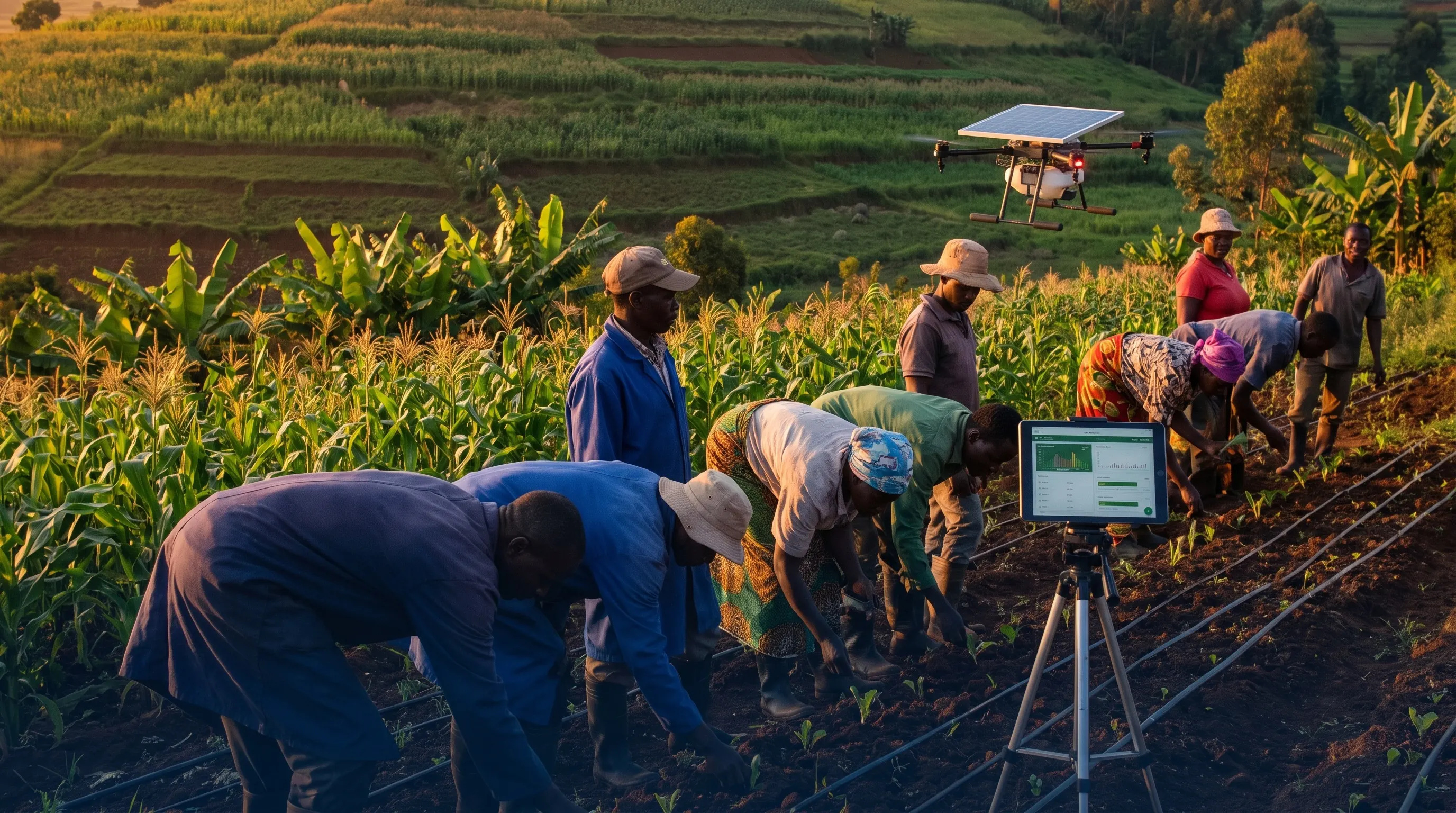 Documentary-style photograph representing Agriculture & Food Systems across East Africa