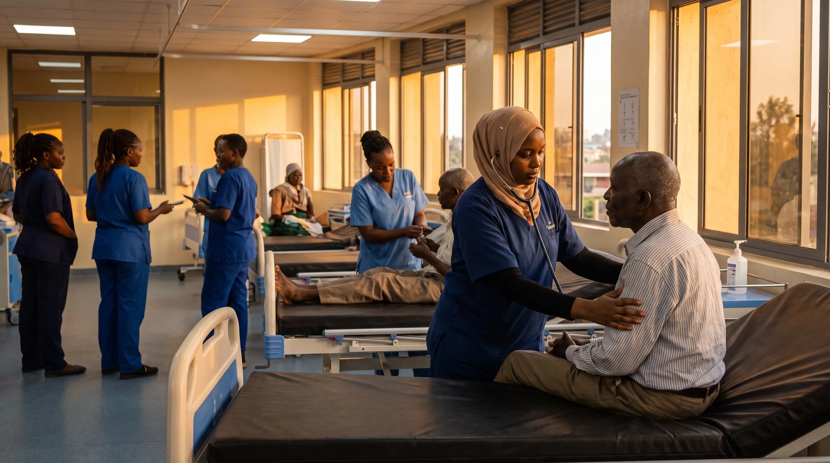 Documentary-style photograph representing Health Systems across East Africa